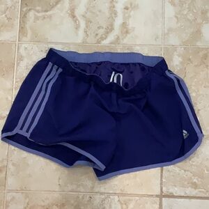 Purple adidas running shorts size medium